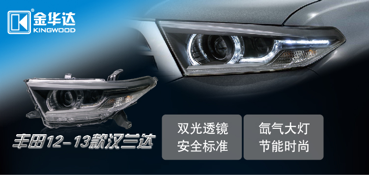 豐田漢蘭達Q5透鏡氙氣大燈總成01