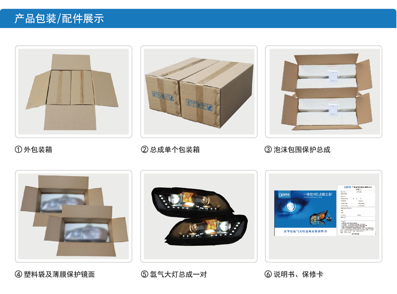 大眾款帕薩特天使眼雙光透鏡大燈總成15