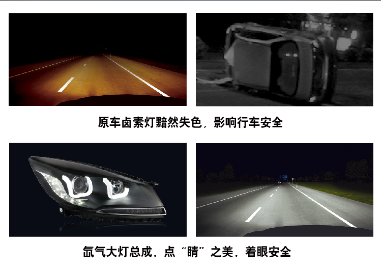 福特翼虎日行燈氙氣大燈Q5透鏡大燈總成02