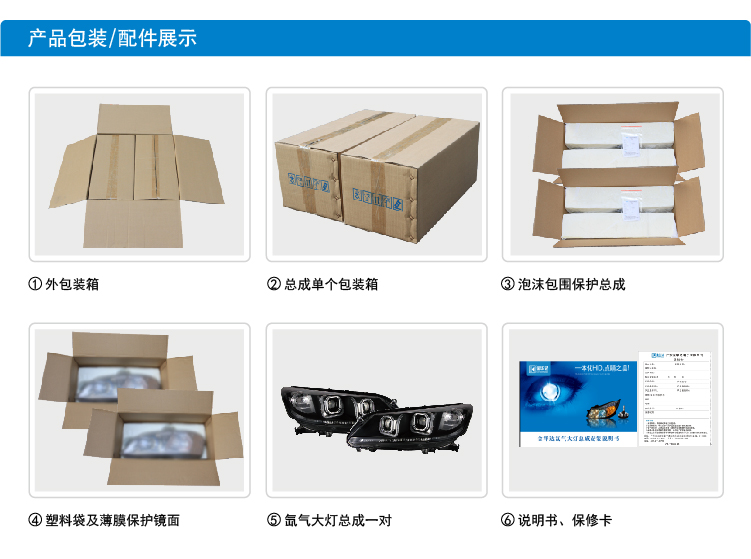 本田13款雅閣雙光透鏡大燈總成16